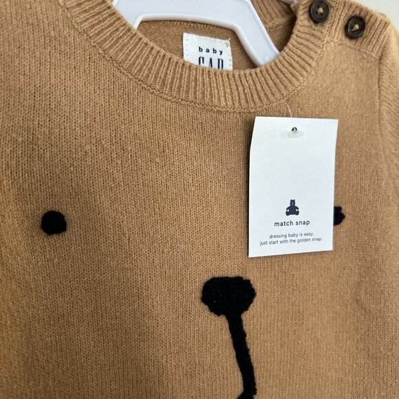 NWT 6-12 Months GAP Baby Brannan Bear Sweater One-Piece - Picture 5 of 5